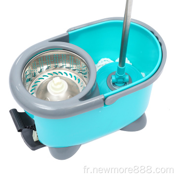 Système de nettoyage de vadrouille et de seau Easywring Spin Mop et seau